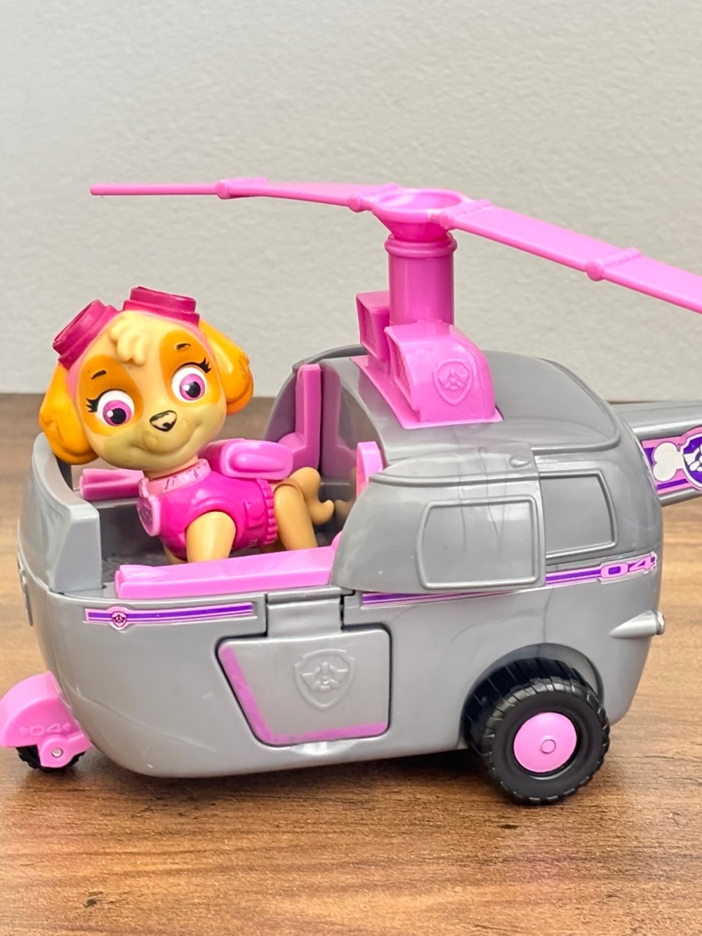 Paw Patrol Skye's Helicopter Rescue Vehicle & Figure Toy Play Set Cake Topper